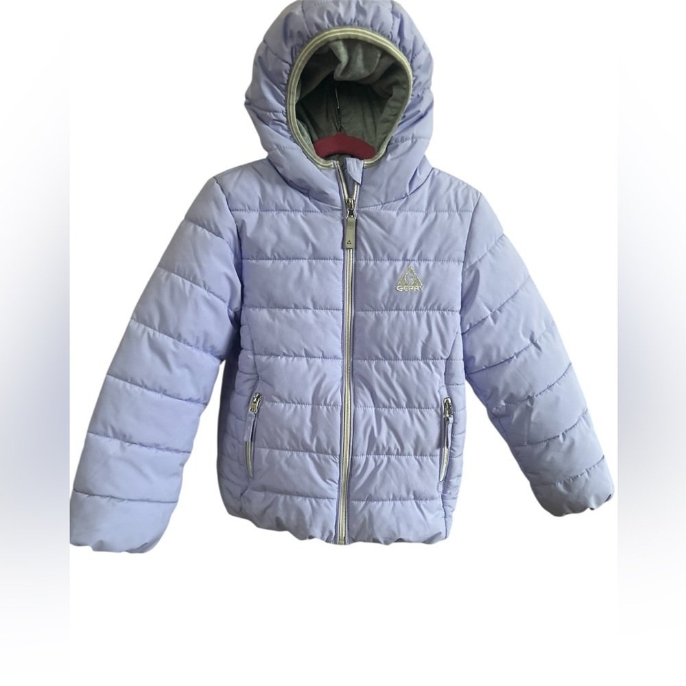 Gerry Lavender Puffer Jacket Hooded Quilted Winter Cozycore Outdoor Girls Size 6